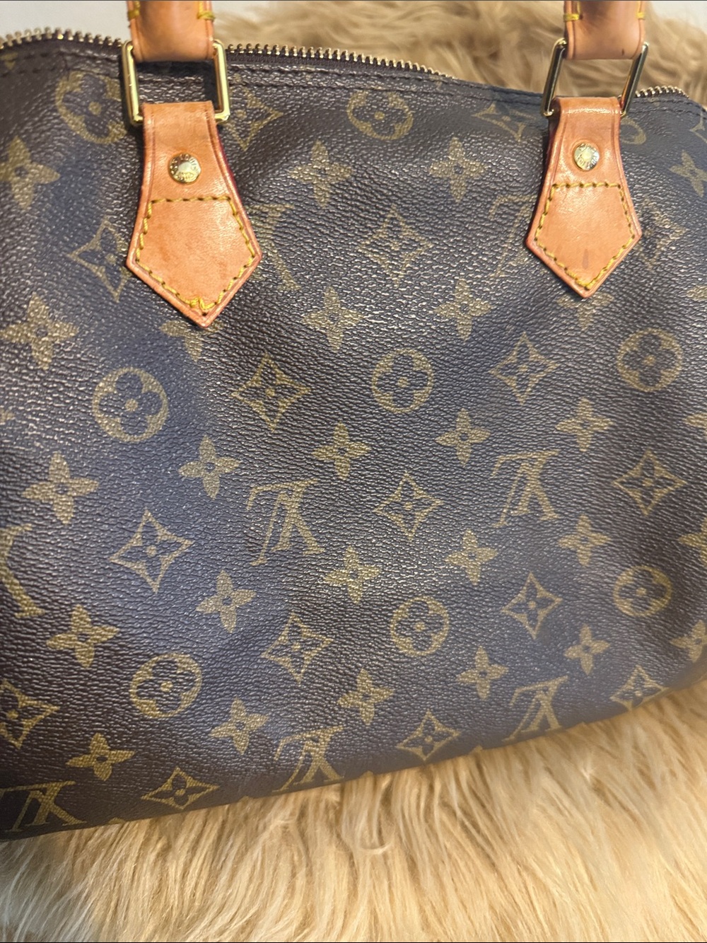 Louis Vuitton Monogram Canvas Satchel in Brown and Tan - Picture 9 of 16